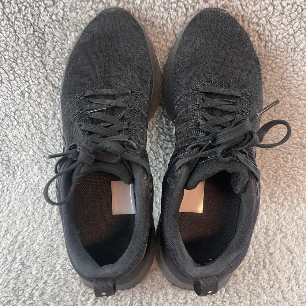 Nike React Infinity Run Flyknit 3 Men's Size 9 Triple Black Running Shoes CT2357